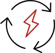 Electricity bolt icon
