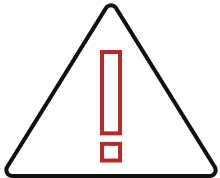 Hazardous symbol icon