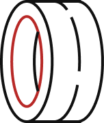 Icon of a tire